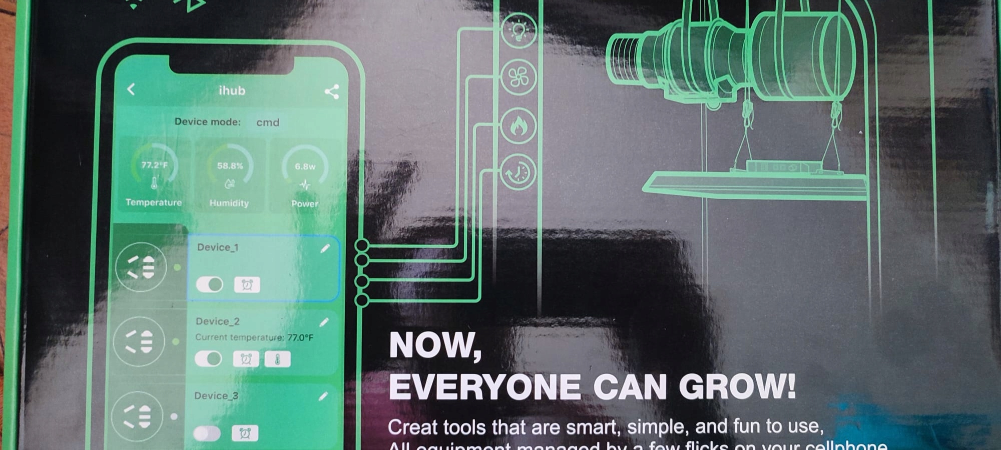 Inteligentna listwa zasilająca Mars Hydro iHub WI-FI Seria iHUB Smart Power Strip