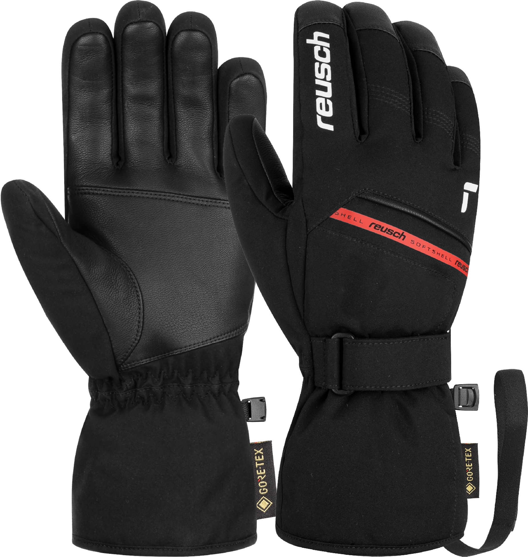 Rękawice Narciarskie Reusch Morris Gore-tex r. 10,5 XL/XXL blk/wht/fire red