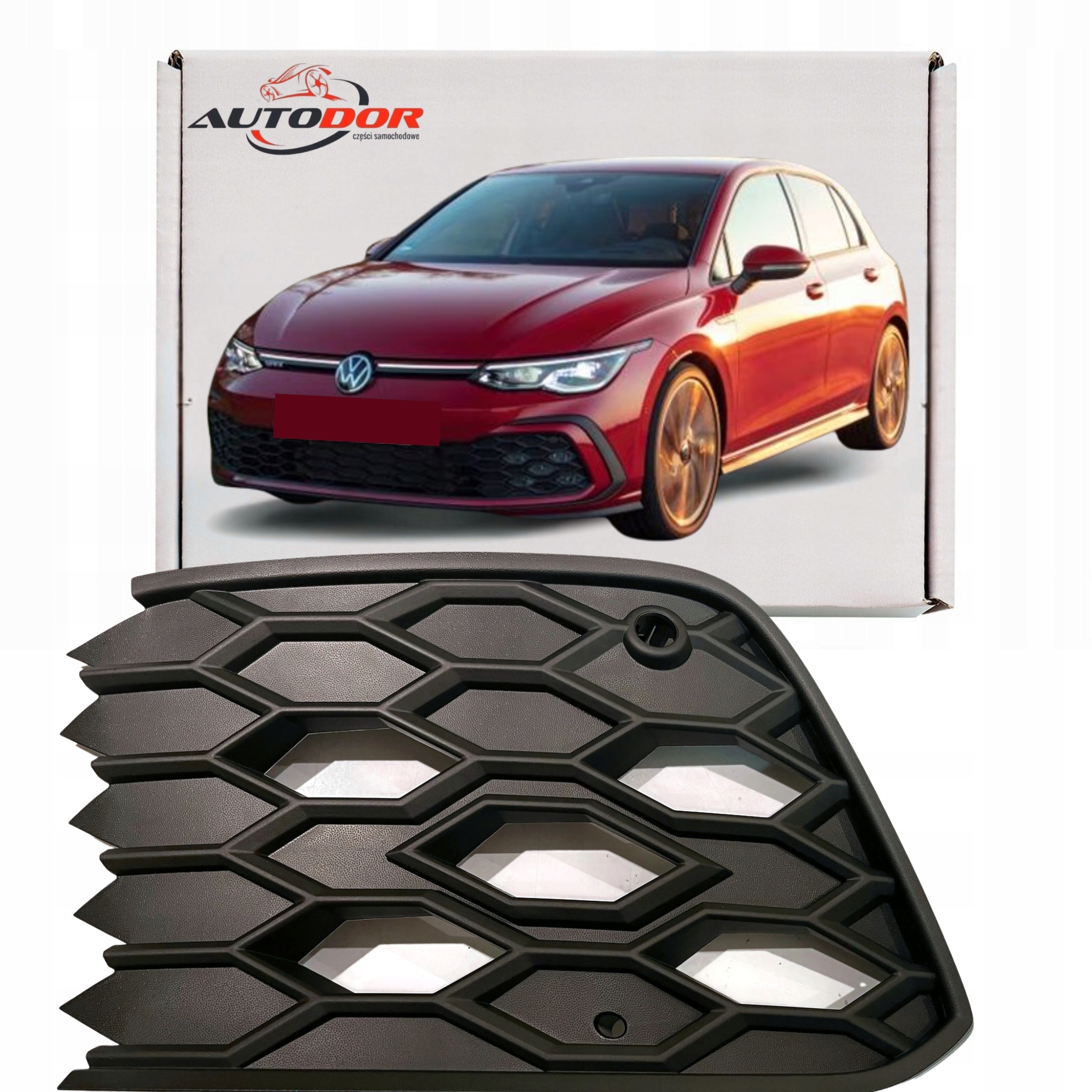 Vw Golf 8 VIII Gti 2020-MŘÍŽKOVÁ Atrapa Nárazníku Pod Pdc Drl Levá 5H0853665N