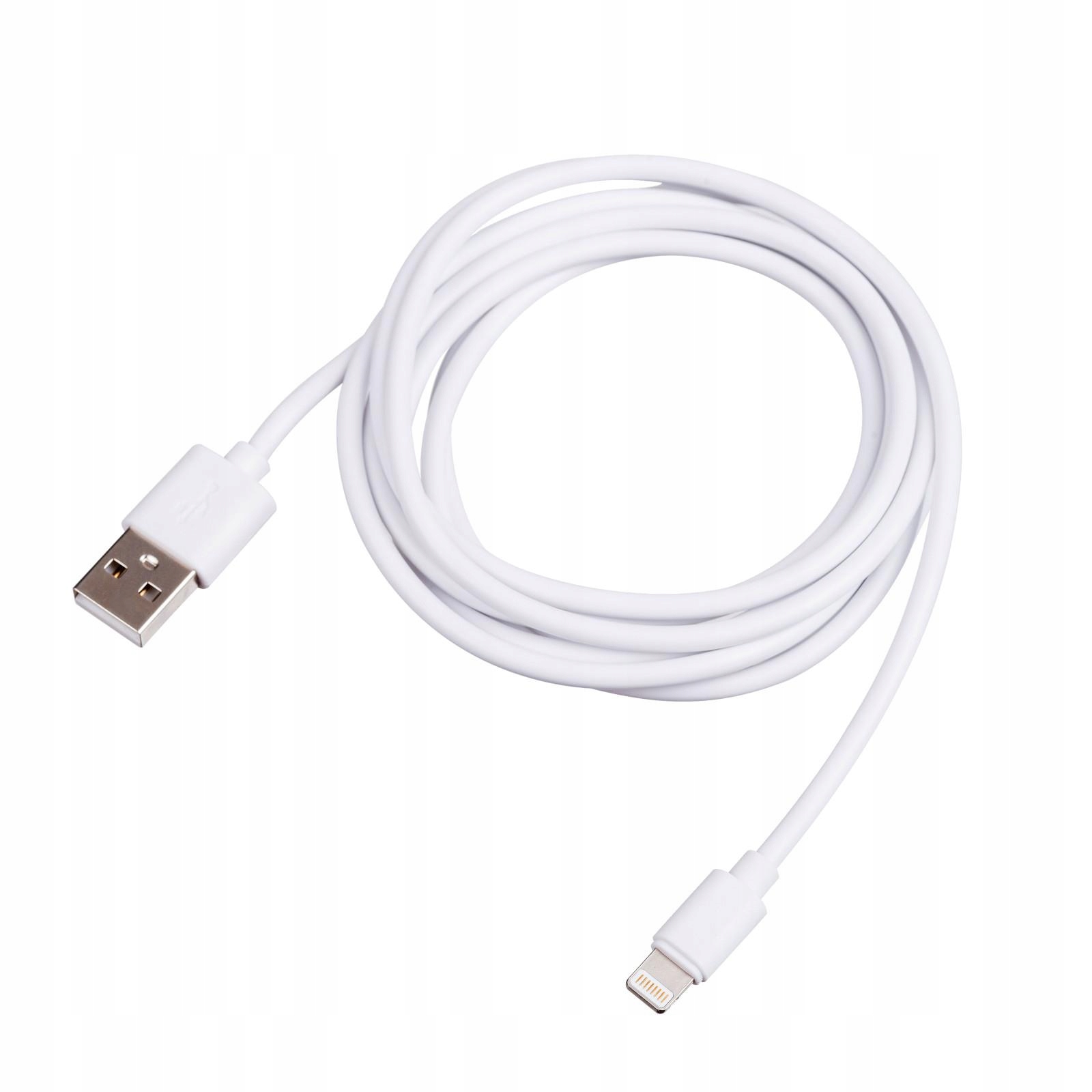 Kabel USB USB A (m) - Lightning (m) 1.8m biały