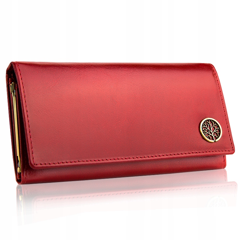 Portfel damski duży skórzany Betlewski dla Mamy Dzień Matki pojemny