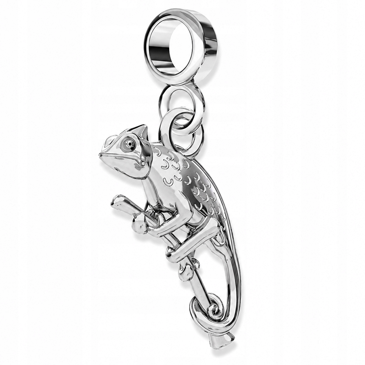 Stříbrný přívěsek charms pro modulární náramky Kameleon Stříbro 925