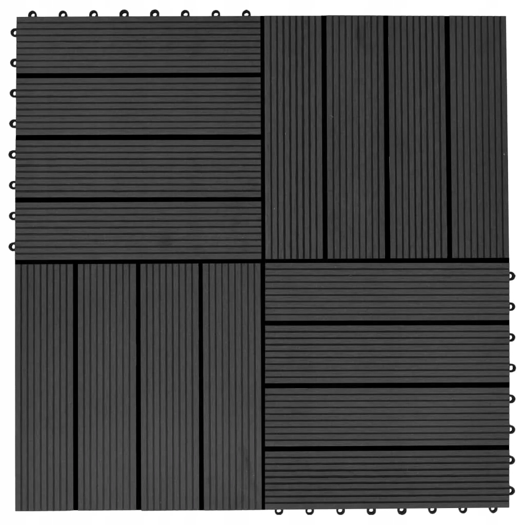 Fionshop 262956107 Terasové dlaždice z dřevoplastu 11 ks 30 x 30 cm 1 m²