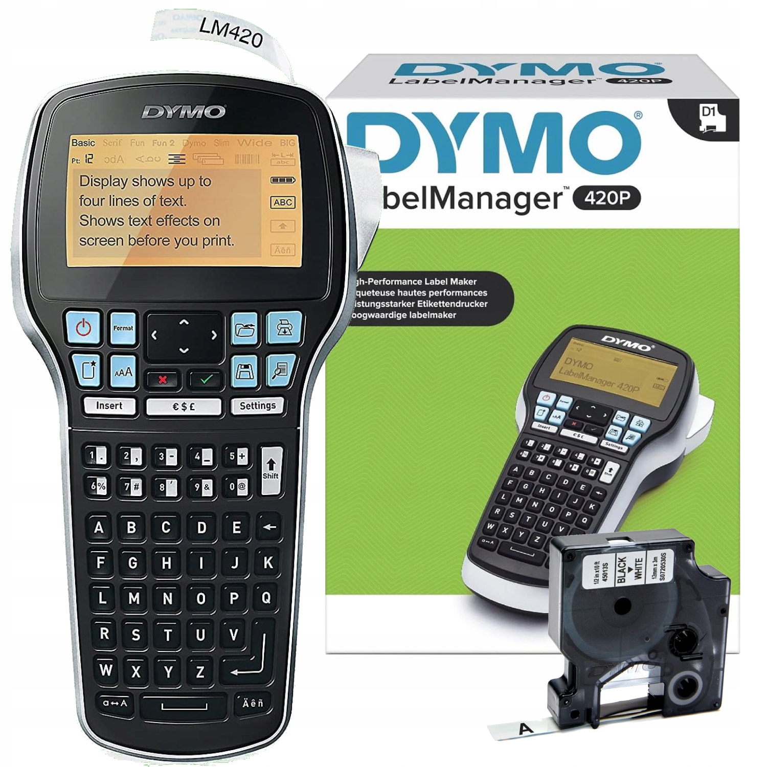 Tlačiareň Dymo LabelManager LM 420P 180 Dpi do 19 mm