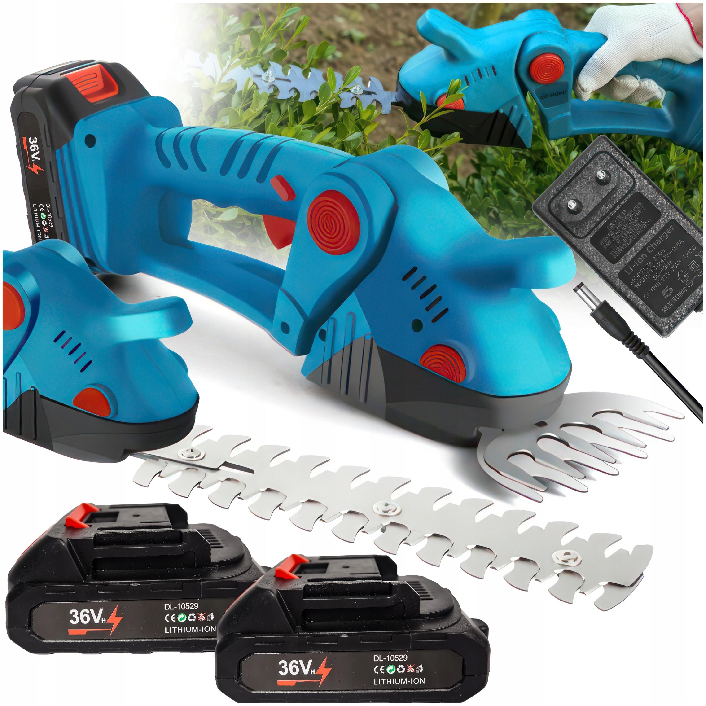 Nożyce Do Żywopłotu Trawy Elektryczne Akumulatorowe Sekator Akumulatorowy