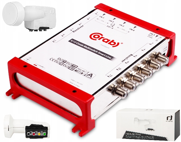 Multiswitch Corab Smart Line 5/12 Konwerter Inverto Home Pro Quattro