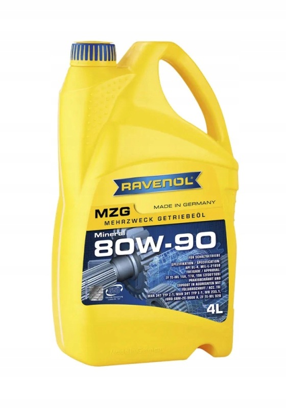 Ravenol Olej Ravenol 80V90 Mzg 4L GL4 MIL-L-2105D 235.1 Minerálny