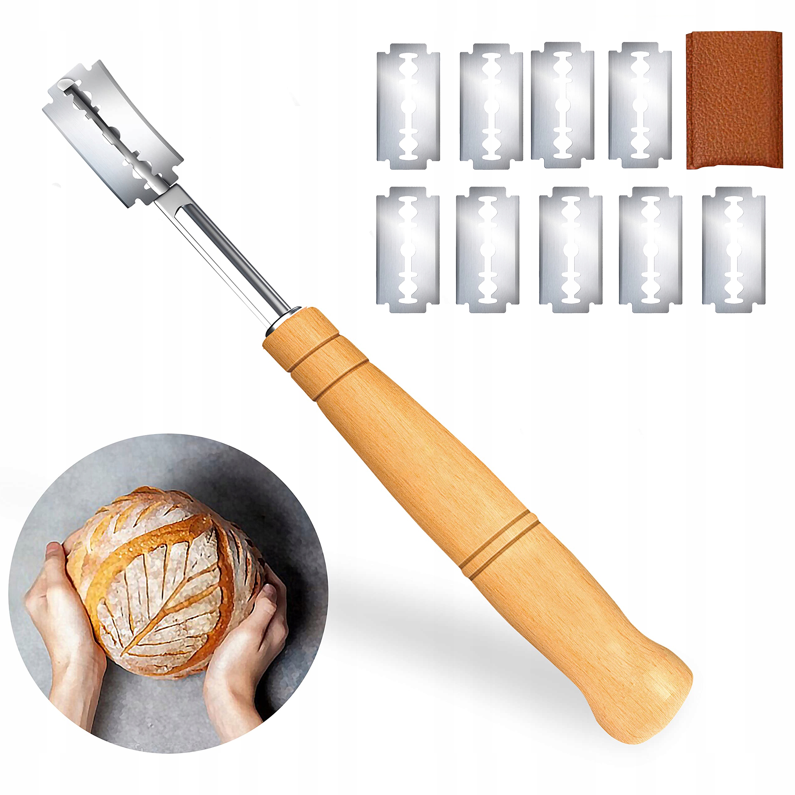 

Nóż Nożyk do zdobienia nacinania chleba bagietek