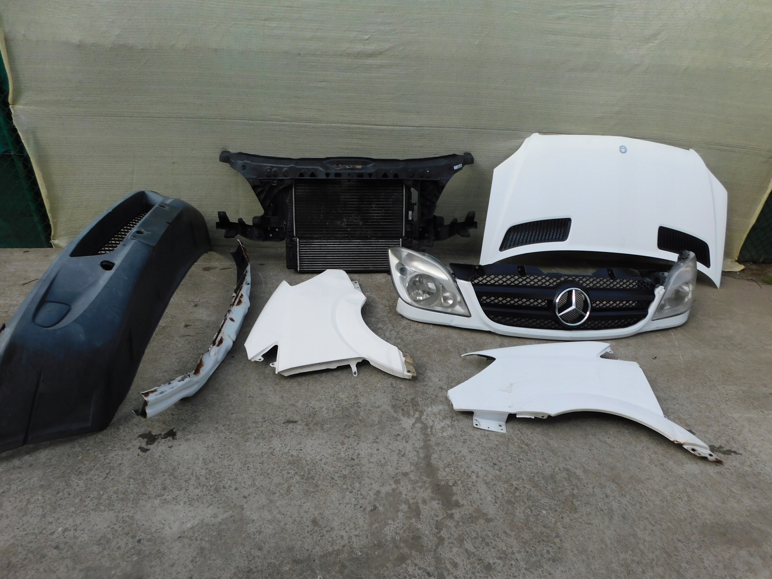 Mercedes Sprinter front complete bonnet radiator bumper lights fenders