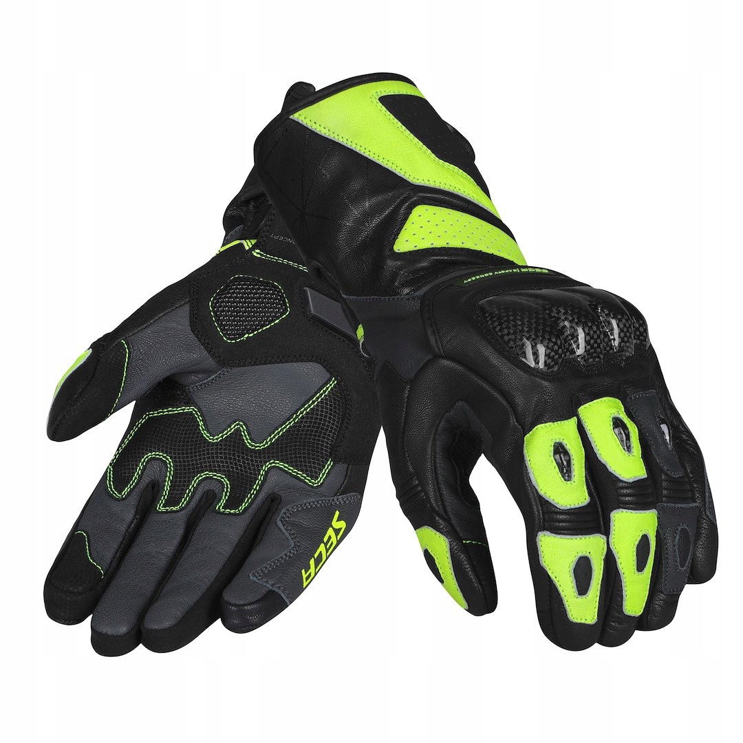 Seca Motocyklové Rukavice Atom Fluo Yellow M