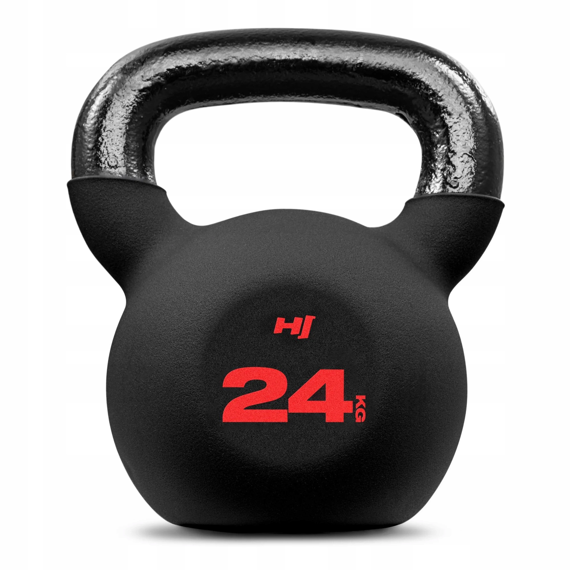 Żeliwny kettlebell 24kg odważnik siłowy do ćwiczeń mocny trening hantel