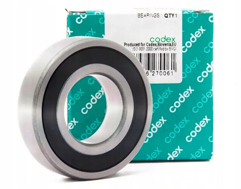 Łożysko kulkowe 608 2RS CODEX 8X22X7