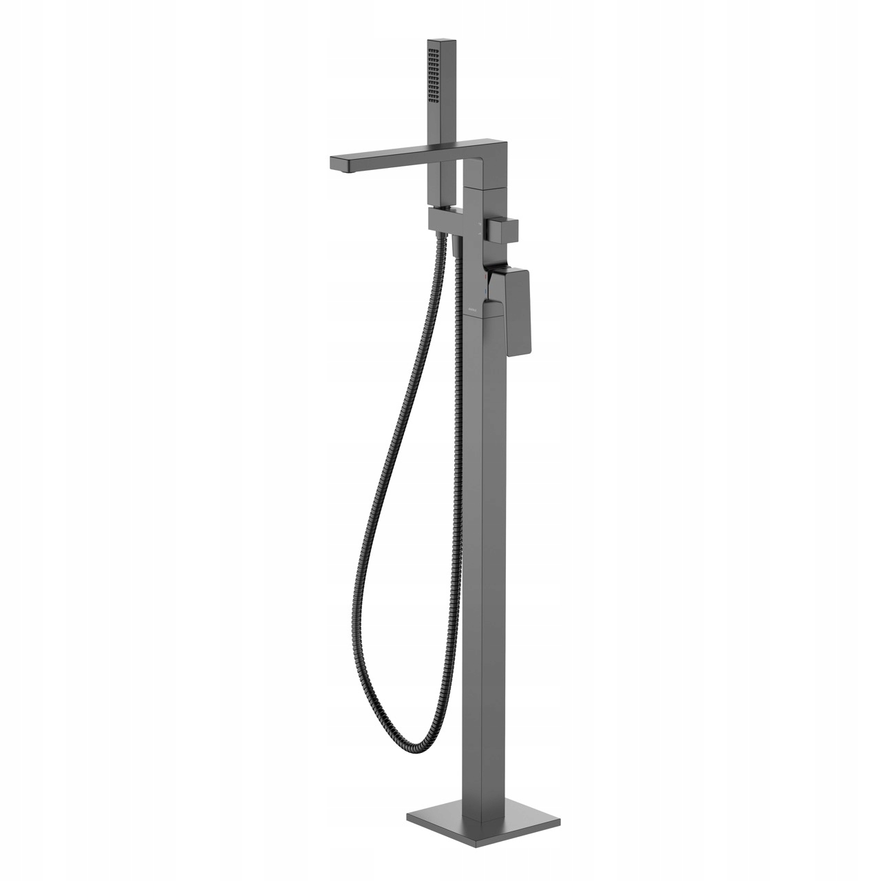 Voľne stojaca vaňová batéria Avapax Gun Metal Mat s rozprašovačom 947 mm