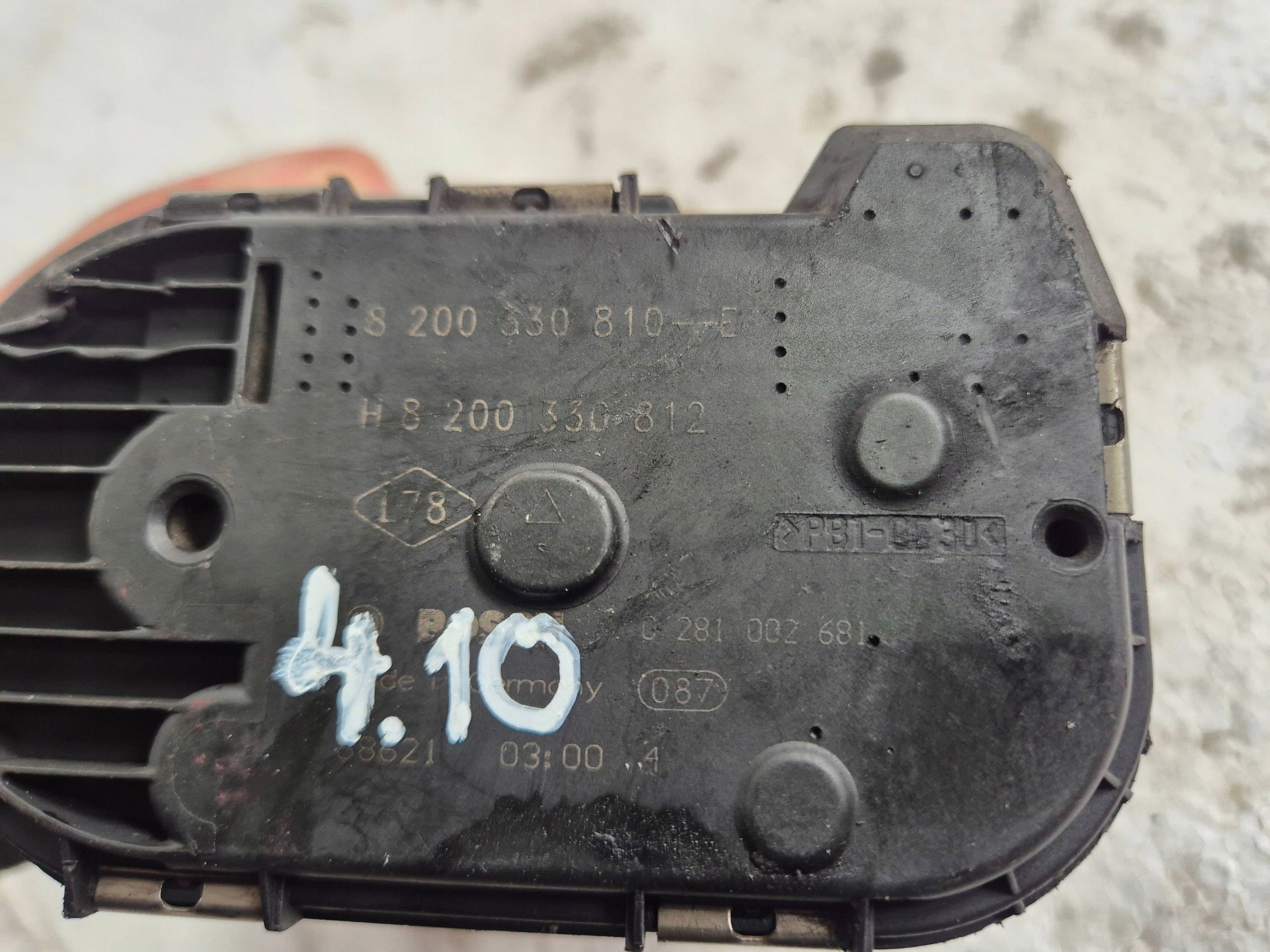 Valvola a farfalla H8200330810E Renault Trafic Koleos e 2.0 DCI 07