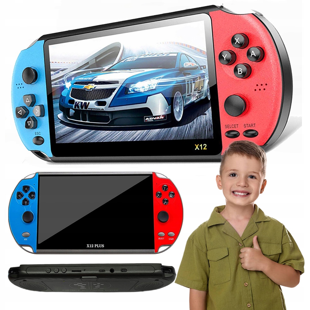 Konsola Przenośna Do Gier X12 Plus Ponad 2700 Gier 16GB Pl Menu