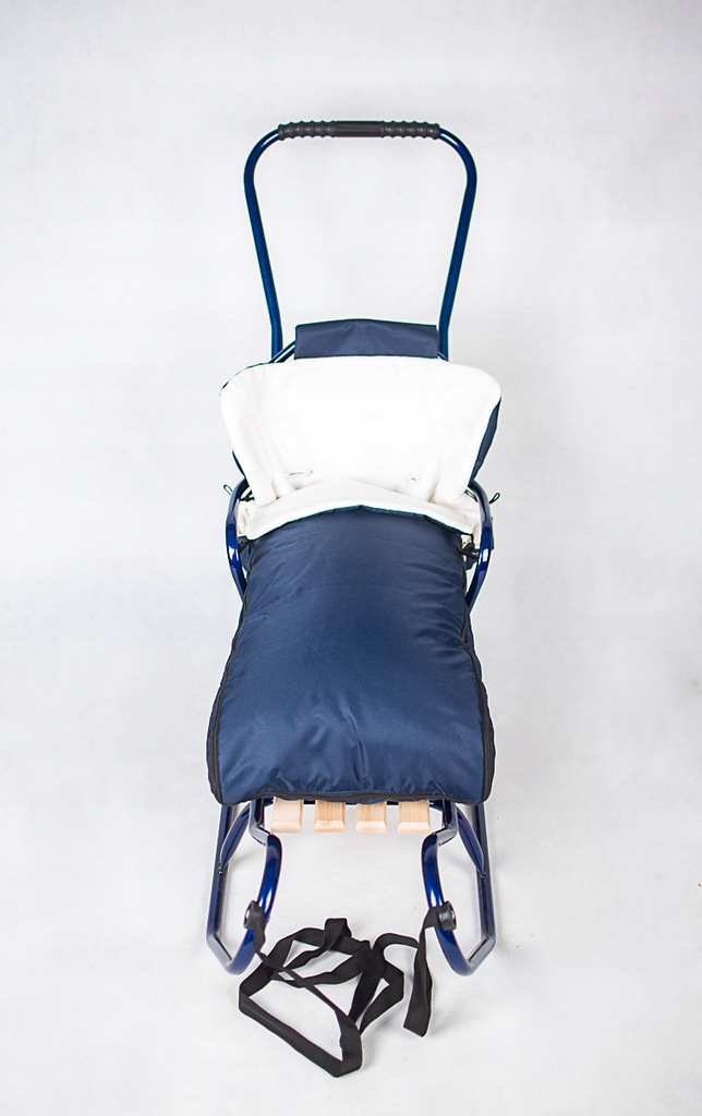 METALOWE SANKI DZIECIĘCE Z OPARCIEM ZE ŚPIWORKIEM + PCHACZ SOLIDNE POLSKIE Model Colorline śp