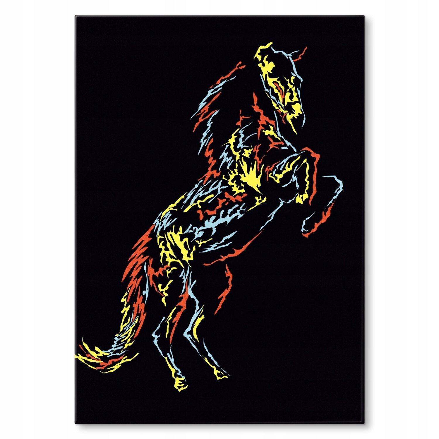 Kovový plakát Horse abstract Dárek 30 x 42 cm