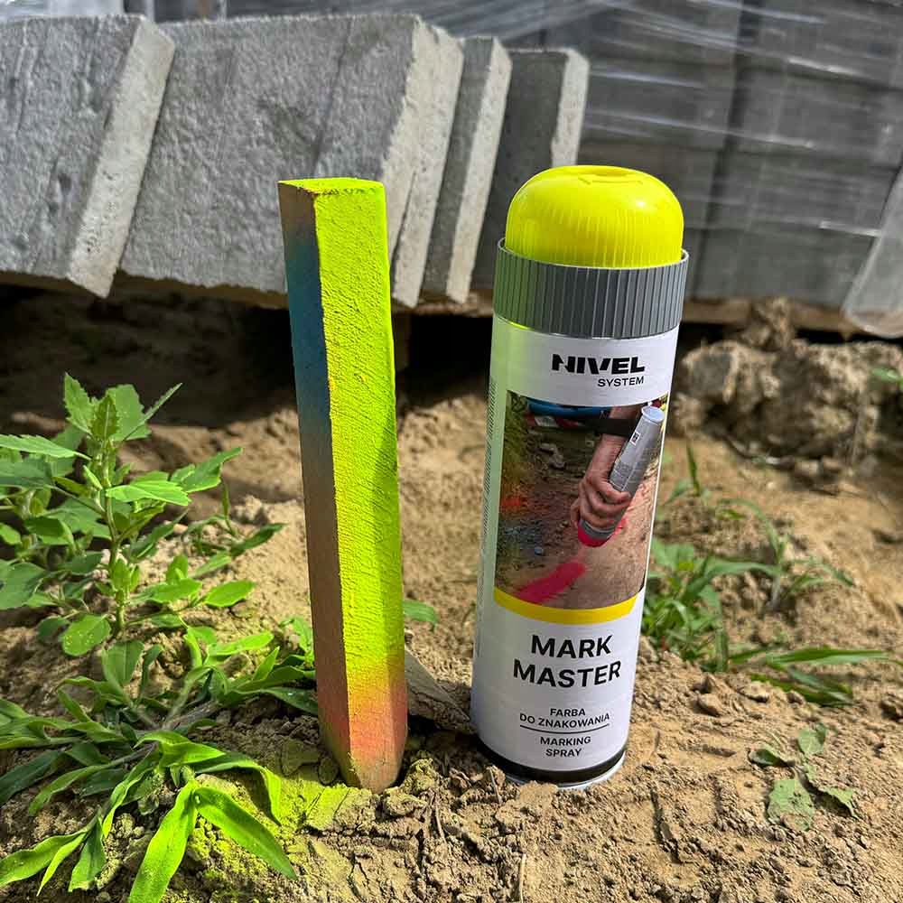Farba w sprayu MARK MASTER Nivel System żółta Marka Nivel System