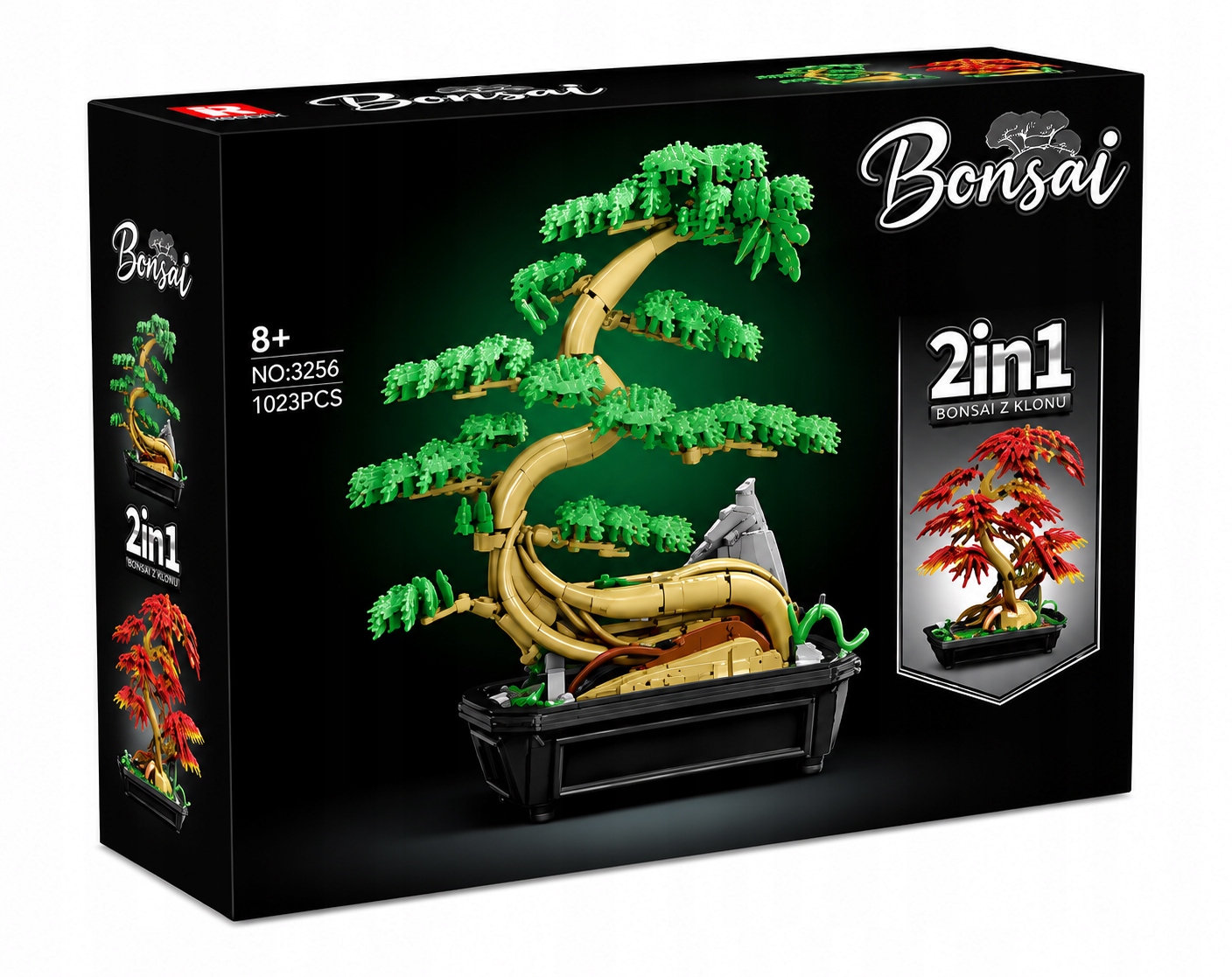 Klocki Bonsai Drzewko Bonsai 2w1 Klon Sosna 1023 el. Dekoracja