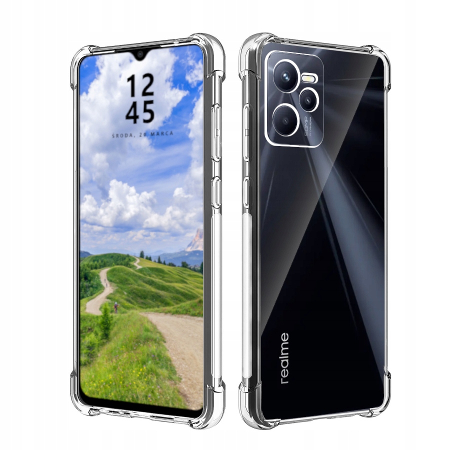 

Etui do Realme C35 Pancerne Shockproof Clear