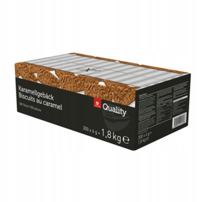 Levně 1x 1,8 kg Tgq Karamelové křehké sušenky (300 x 6 g)