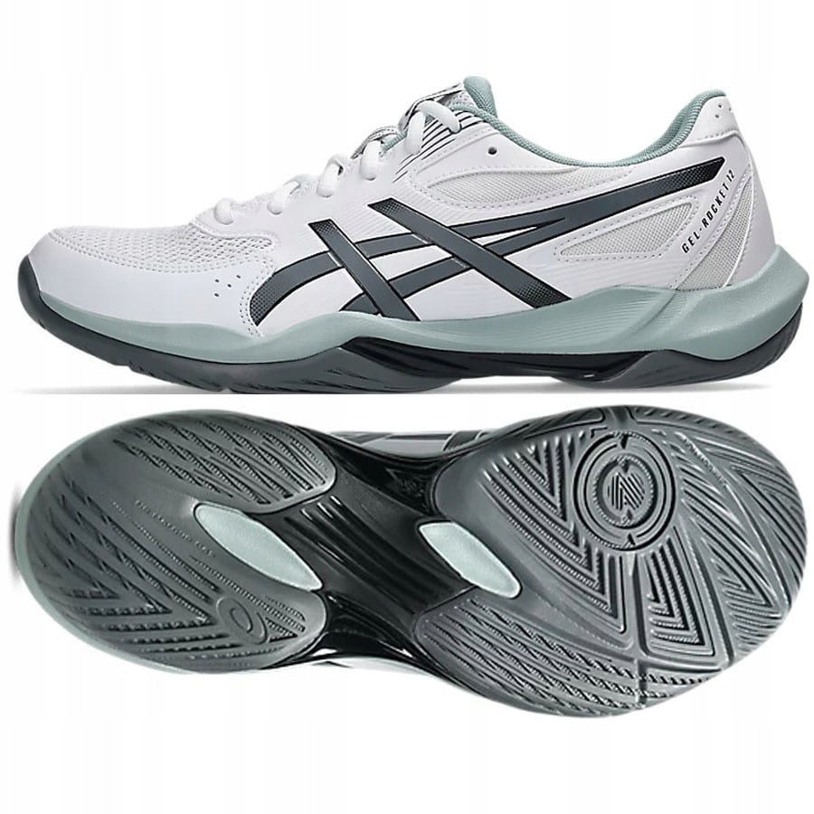 Buty Asics Gel-rocket 12 1071A116 105 43 1/2, Biały 43 1/2, Biały