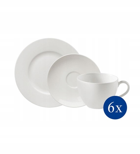 Serwis kawowy dla 6 osób Basic White Villeroy & Boch