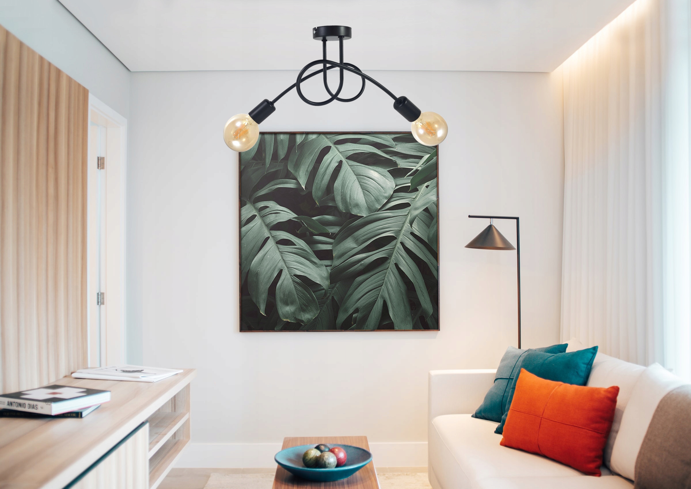 LAMPA WISZĄCA SUFITOWA ZAWIJANA LOFT 2xE27 Kod producenta LWS35