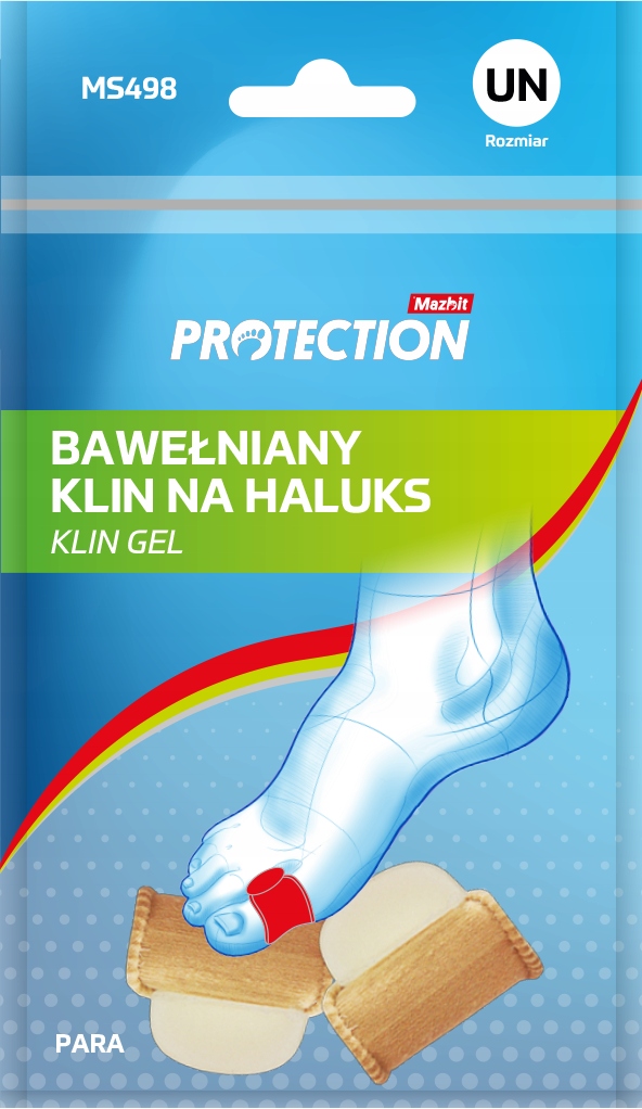 

Bawełniany Klin na Haluks Koślawy Palec Para