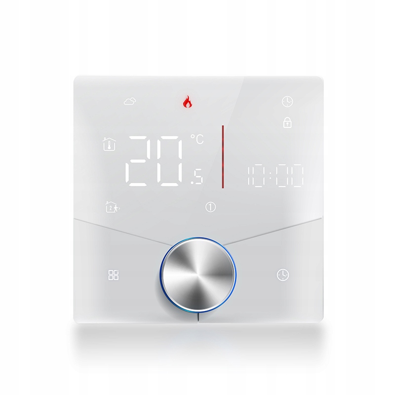 Termostat WiFi Elektrické topení Knoflík 16A