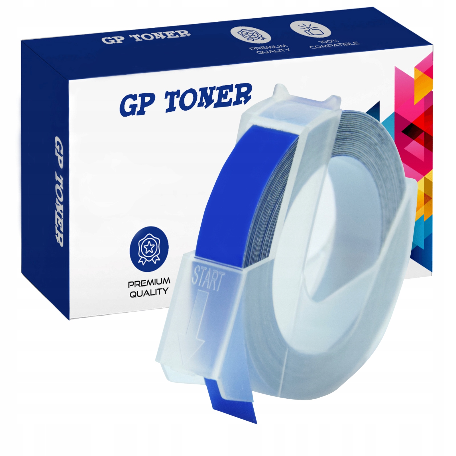 

Taśma 3D do wytłaczarki Dymo Omega Niebieski 9mm