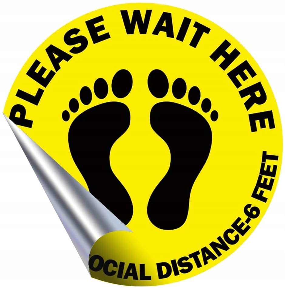 ZESTAW NAKLEJKI DYSTANS BEZPIECZNA ODLEGŁOŚĆ 8 SZT Kod producenta X00181T4Y1