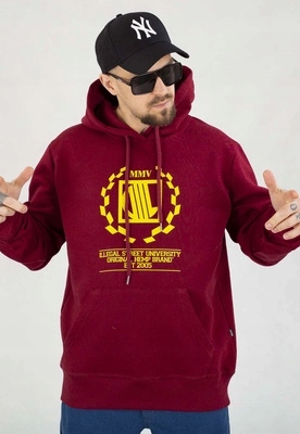 Mikina Diil S Kapucí Laur bordó