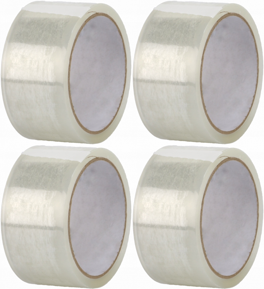 

Taśma Pakowa Klejąca Duża 48/45 Transparentna x4