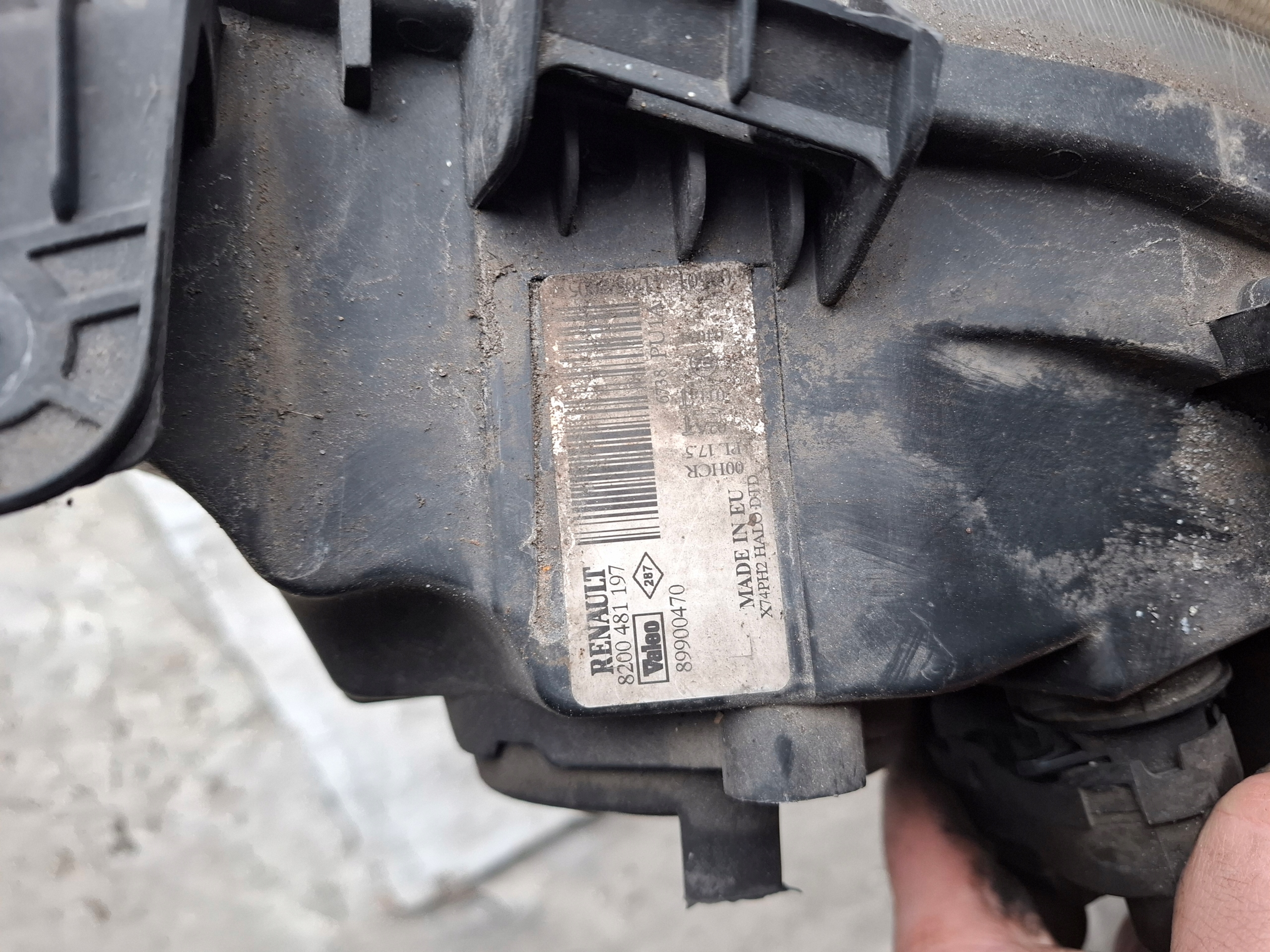 REFLEKTOR right light front EU 8200481197 RENAULT LAGUNA 2 II 04-07 R.
