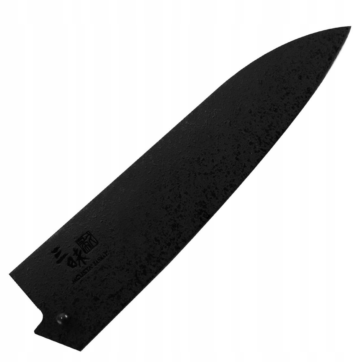 Mcusta Zanmai Japonská drevená Saya Black Chránič noža šéfkuchára 18c