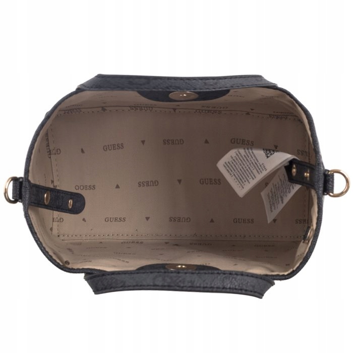 Damska Torebka Guess Latona Mini Tote HWSG92 11750 Coal Logo Szara Płeć kobieta