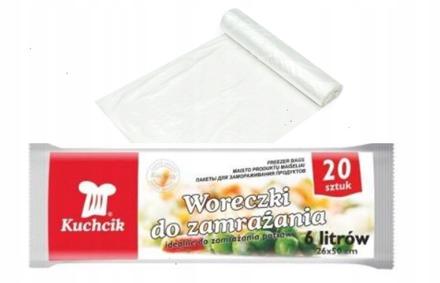 

Woreczki do zamrażania mrożenia Kuchcik 6L 20szt