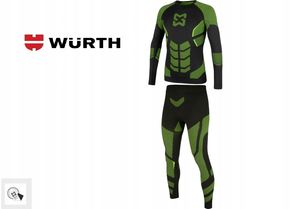 Komplet Bielizny Termicznej Wurth Modyf Black/green R.XXL-3XL