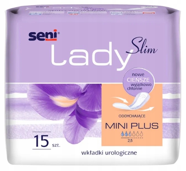 

Seni wkładki anatomiczne Lady Slim Mini Plus 15szt