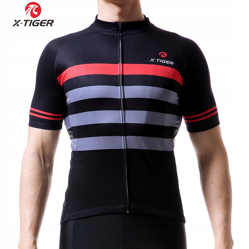 KOSZULKA ROWEROWA KOLARSKA MĘSKA Z KRÓTKIM RĘKAWEM PRZEWIEWNA X-TIGER 4XL Płeć mężczyzna