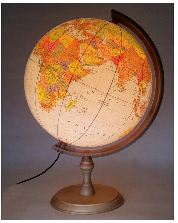 GLOBUS MAPA POLITYCZNA ŚWIATA 32 cm PODŚWIETLANY Rodzaj polityczny