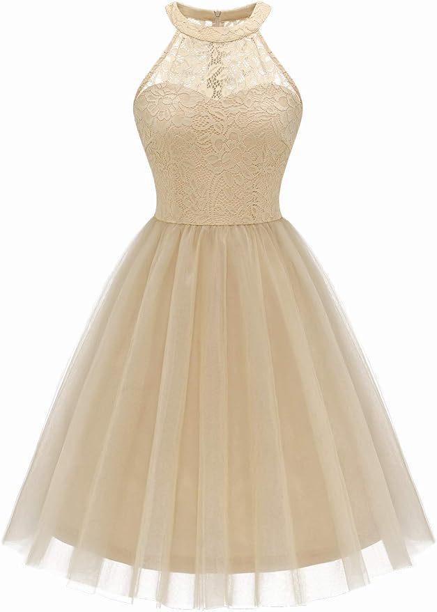 Dressystar damska sukienka beżowa rozmiar L S339