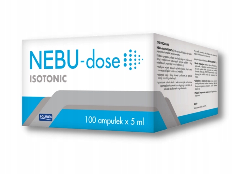 

Nebu-dose Isotonic Sól fizjologiczna, 100 x 5 ml