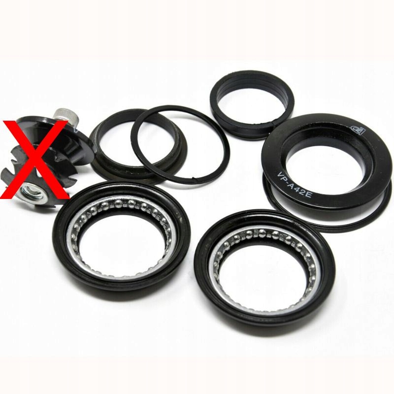 Stery rowerowe 1-1/8 cala AHEAD półzintegrowane uszczelniane 9-elementowe