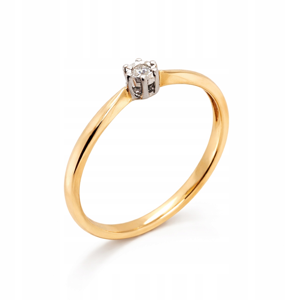 Prstýnek Au 585 s diamantem R70210 velikost 10