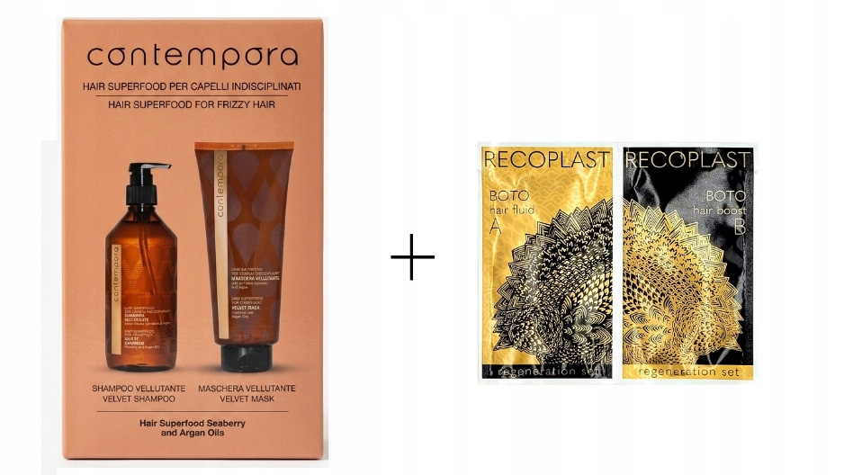 Contempora Zestaw Velvet Szampon 500ML I Maska 350ML Recoplast