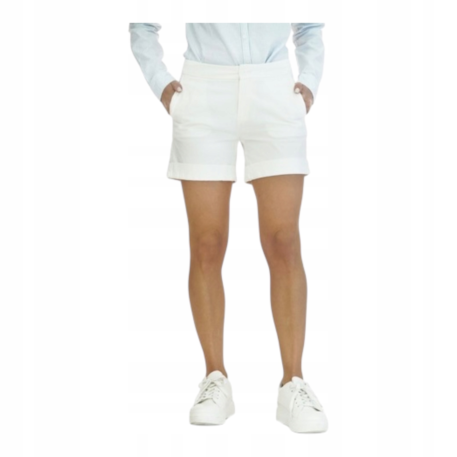 Dámské látkové šortky Tommy Jeans DW0DW06179 Bílá, velikost 26