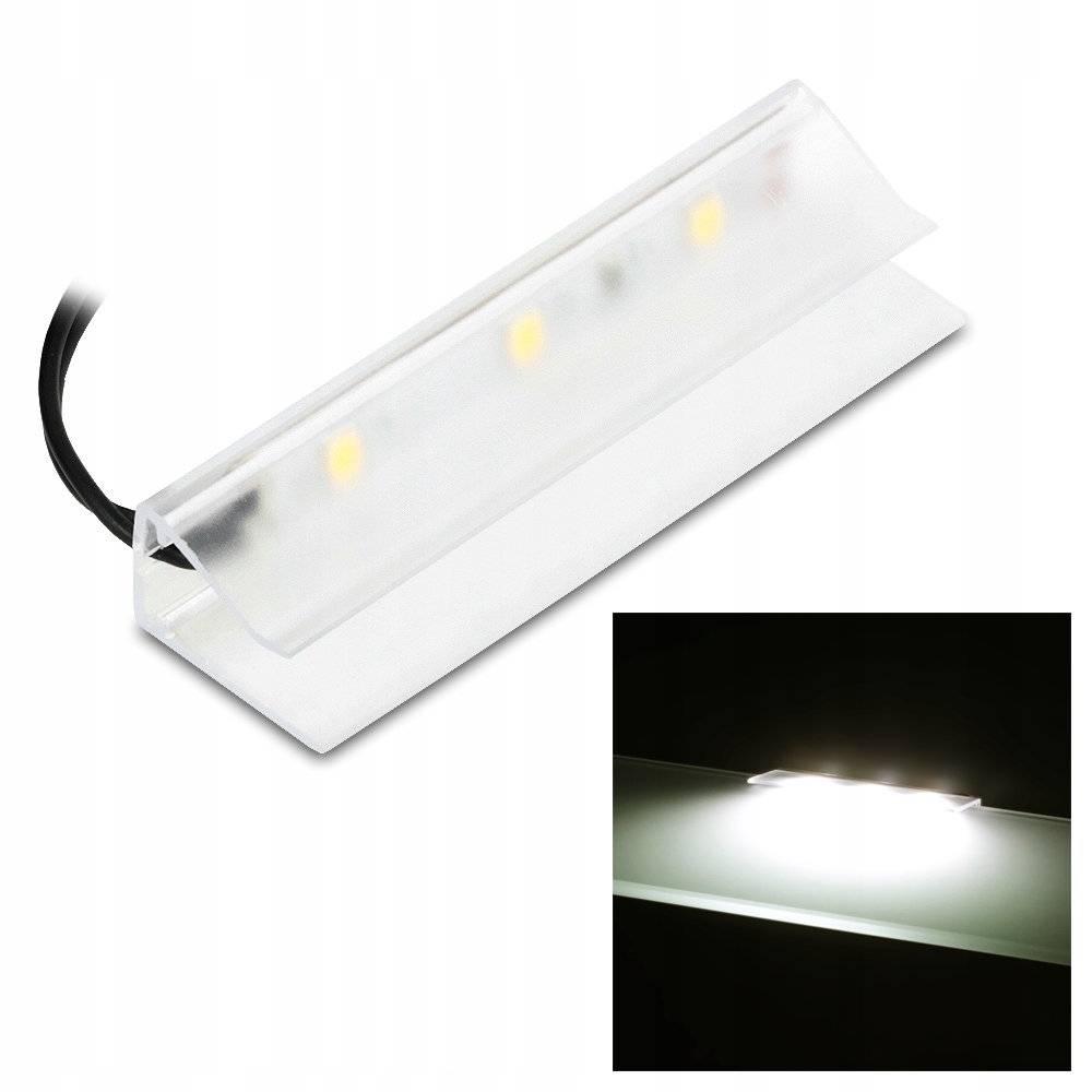 

Klips Led Do Półki Szklanej Klips Do Mebli 4000K