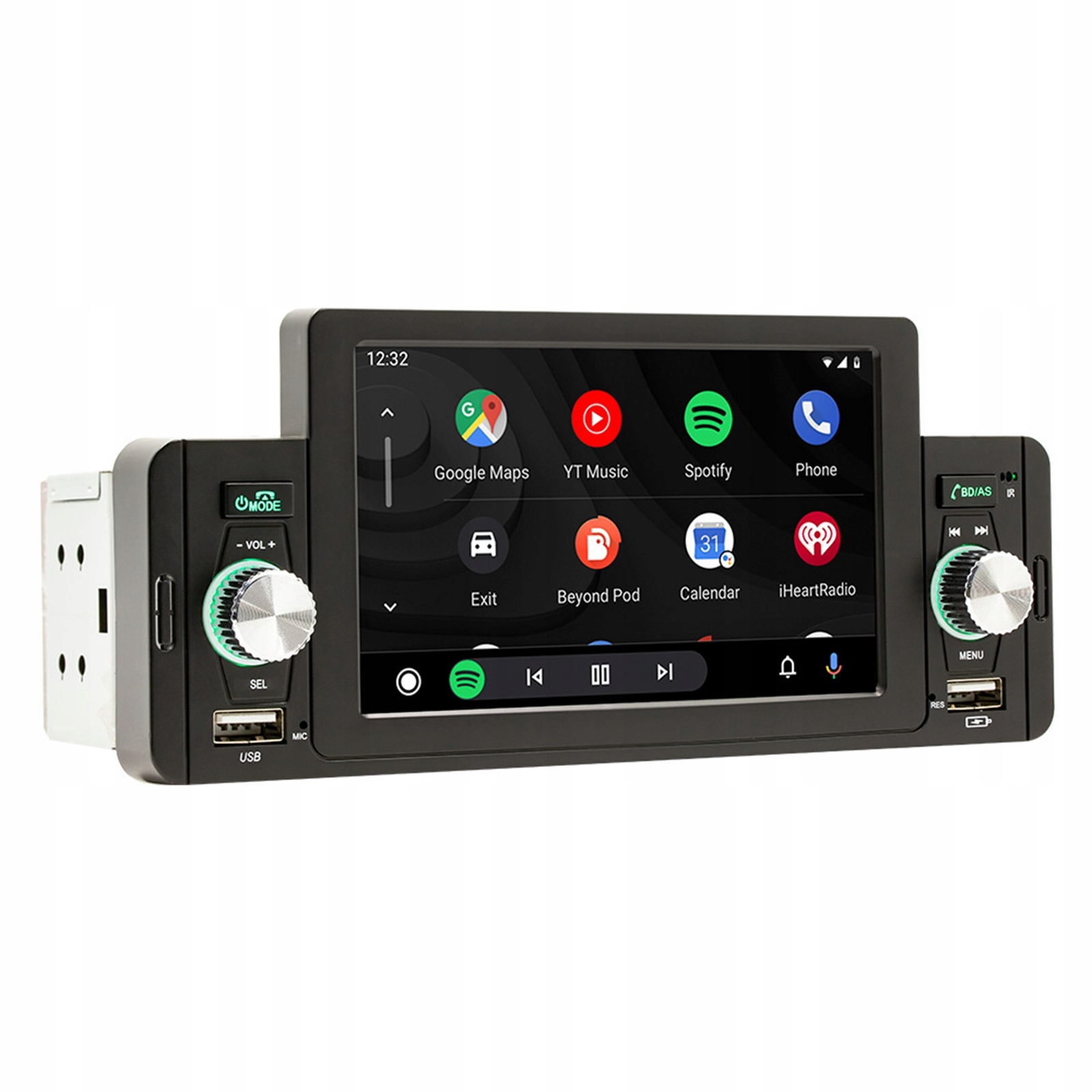 RADIO SAMOCHODOWE USB AUX BLUETOOTH MP3 1DIN PILOT Kod producenta E22100472
